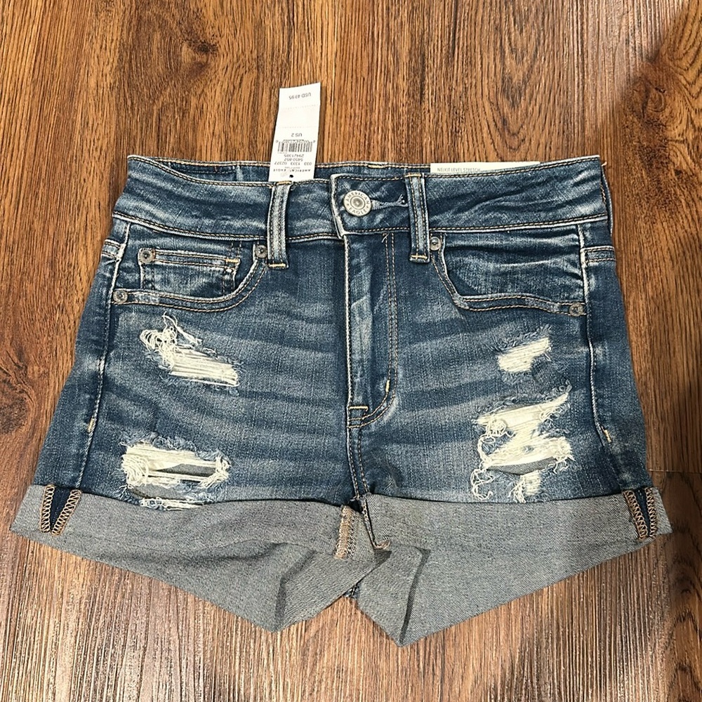 American Eagle High Rise Shortie Next Level Stretch Size 2